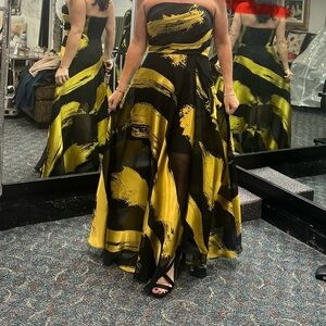 Donna Karan Stunning Gown ~ Altered to Sheer bottom and Side Slit ~ wore once